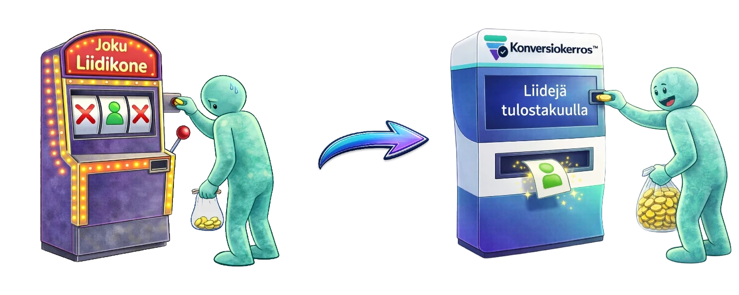 Konversiokerros on riskitön liidikeruu palvelu