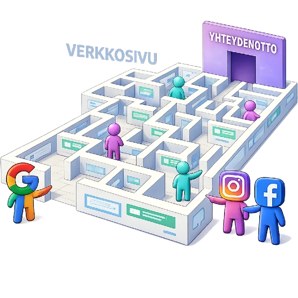 Konversiokerros ohjaa yhteydenottoon