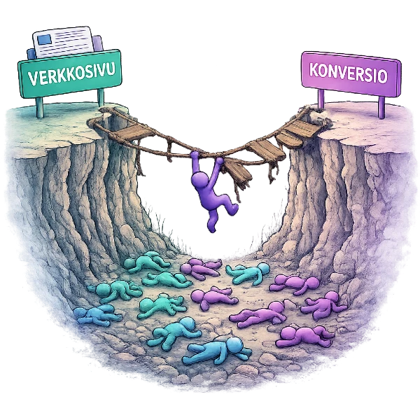 Verkkosivukävijät liideiksi